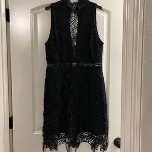 Revolve Black Eyelet Dress